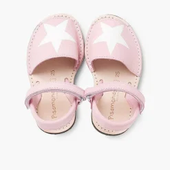 Menorquinas Avarcas<Pisamonas Menorquinas Niños Nobuck Con Estrella Y Cinta Adhesiva