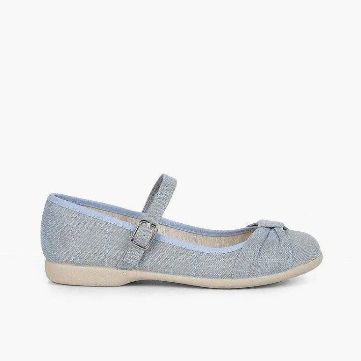 Zapatos Comunión<Pisamonas Mercedita Ceremonia Niña Lazo Cierre Hebilla