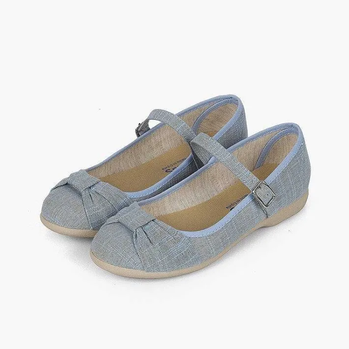 Zapatos Comunión<Pisamonas Mercedita Ceremonia Niña Lazo Cierre Hebilla