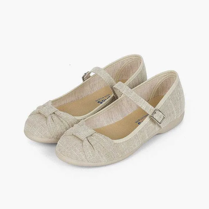 Zapatos Comunión<Pisamonas Mercedita Ceremonia Niña Lazo Cierre Hebilla