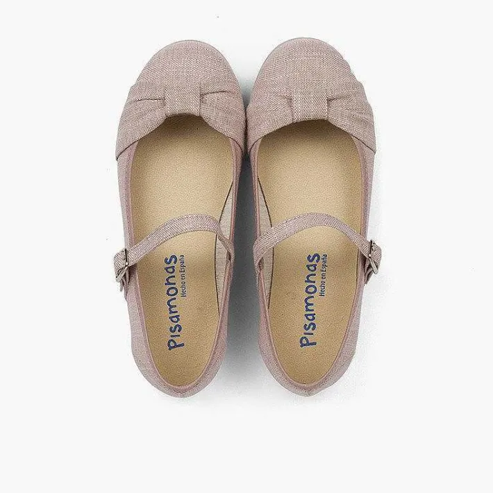 Zapatos Comunión<Pisamonas Mercedita Ceremonia Niña Lazo Cierre Hebilla