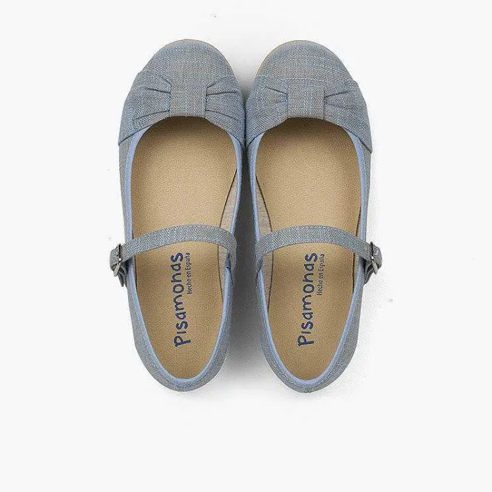 Zapatos Comunión<Pisamonas Mercedita Ceremonia Niña Lazo Cierre Hebilla