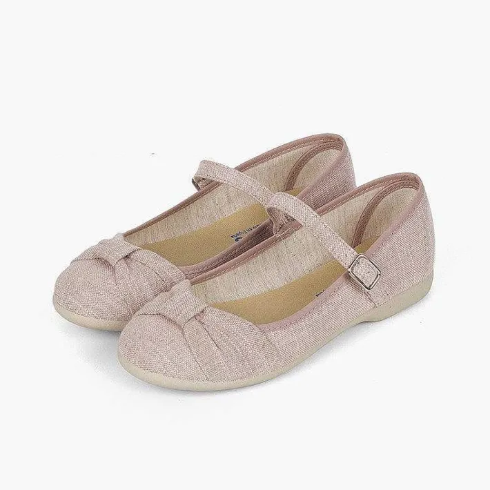 Zapatos Comunión<Pisamonas Mercedita Ceremonia Niña Lazo Cierre Hebilla