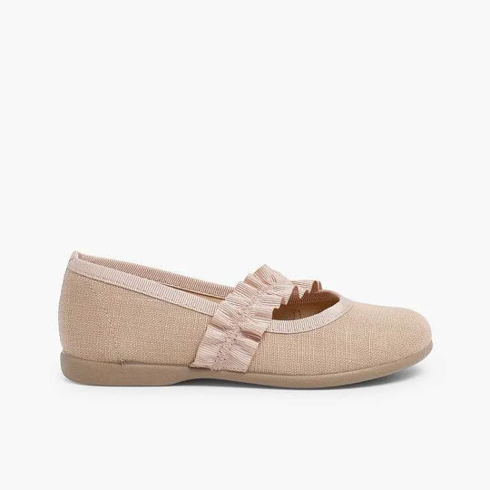Zapatos Comunión<Pisamonas Mercedita Con Tira Elastica Ancha