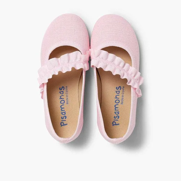 Zapatos Comunión<Pisamonas Mercedita Con Tira Elastica Ancha