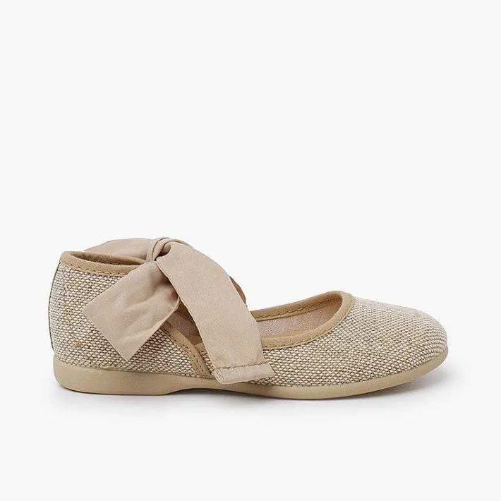 Zapatos Comunión<Pisamonas Mercedita Escotada Con Lazada Tobillo