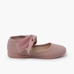 Zapatos Comunión<Pisamonas Mercedita Escotada Con Lazada Tobillo