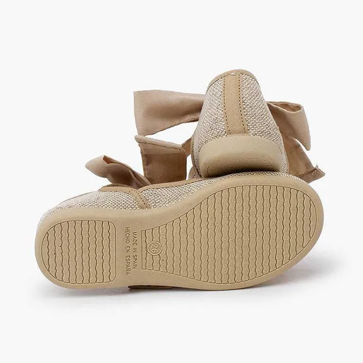 Zapatos Comunión<Pisamonas Mercedita Escotada Con Lazada Tobillo