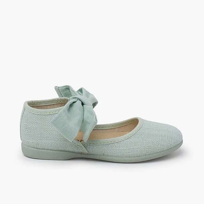 Zapatos Comunión<Pisamonas Mercedita Escotada Con Lazada Tobillo