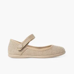 Zapatos Comunión<Pisamonas Mercedita Escotada Detalle Boton Cierre Adherente