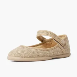 Zapatos Comunión<Pisamonas Mercedita Escotada Detalle Boton Cierre Adherente