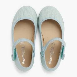 Zapatos Comunión<Pisamonas Mercedita Escotada Detalle Boton Cierre Adherente