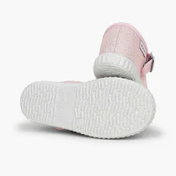 Zapatillas<Pisamonas Mercedita Hebilla Lona Con Brillos