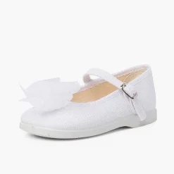 Merceditas Niña<Pisamonas Mercedita Lino Hebilla Lazo Organza