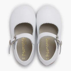 Zapatos Comunión<Pisamonas Mercedita Piel Piso Caramelo