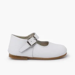 Zapatos Comunión<Pisamonas Mercedita Piel Piso Caramelo