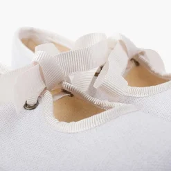 Zapatos Comunión<Pisamonas Mercedita Tipo Lino Cierre Lazo