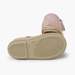 Zapatos Comunión<Pisamonas Merceditas Algodon Ecologico Suela Yute