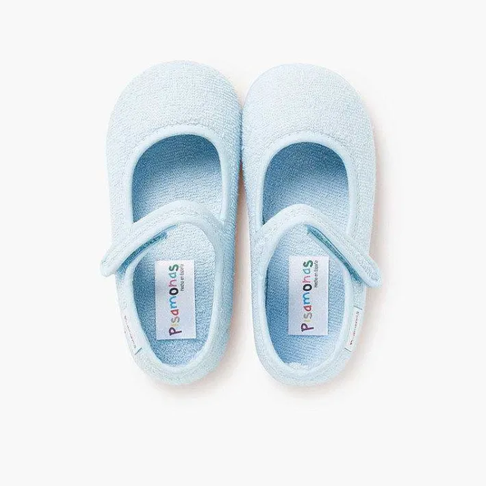 Zapatillas Casa<Pisamonas Merceditas Casa Niña Tira Adherente Rizo Toalla
