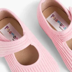 Zapatillas Casa<Pisamonas Merceditas De Pana Niñas Para Casa
