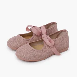 Zapatos Comunión<Pisamonas Merceditas Lino Cierre Lazo Faya