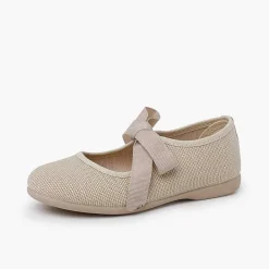 Zapatos Comunión<Pisamonas Merceditas Lino Cierre Lazo Faya