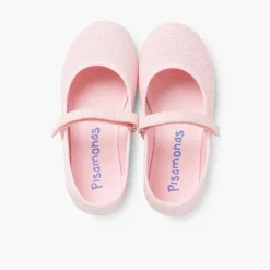 Zapatos Comunión<Pisamonas Merceditas Niña De Lino Tira Adherente Fino