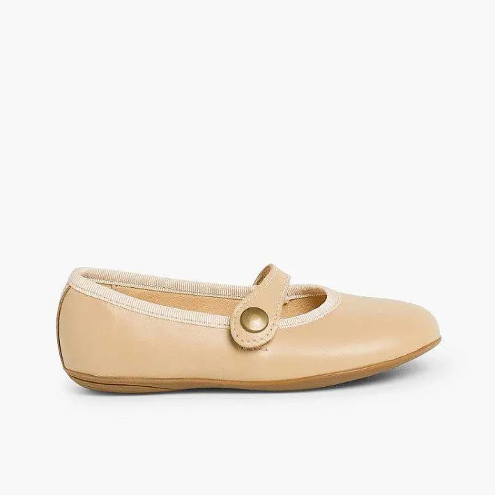 Zapatos Comunión<Pisamonas Merceditas Niña Piel Colores