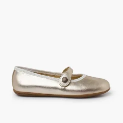 Zapatos Comunión<Pisamonas Merceditas Niña Piel Comuniónes