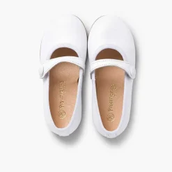 Zapatos Comunión<Pisamonas Merceditas Niña Piel Comuniónes
