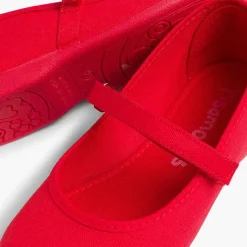 Zapatos Comunión<Pisamonas Merceditas Niña Tela Tira Adherente Fina
