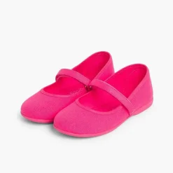 Zapatos Comunión<Pisamonas Merceditas Niña Tela Tira Adherente Fina