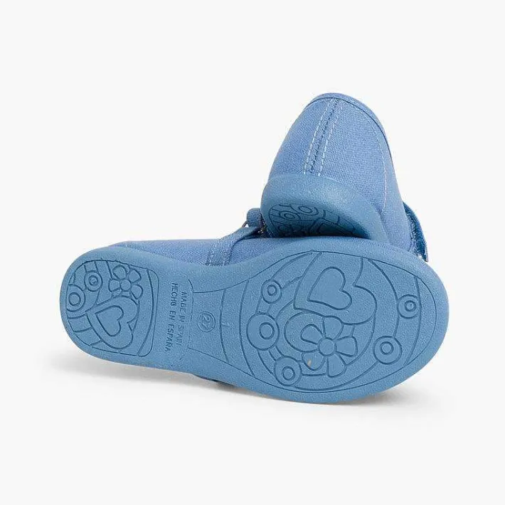 Zapatos Comunión<Pisamonas Merceditas Niña Tela Tira Adherente Fina