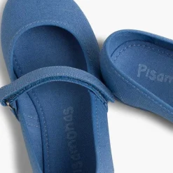 Zapatos Comunión<Pisamonas Merceditas Niña Tela Tira Adherente Fina
