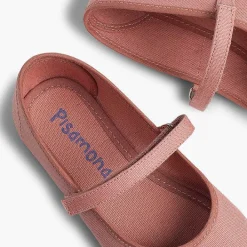 Zapatos Comunión<Pisamonas Merceditas Niña Tela Tira Adherente Fina