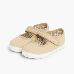 Zapatillas<Pisamonas Merceditas Niña Tira Adherente Suela Tipo Zapatillas
