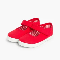 Zapatillas<Pisamonas Merceditas Niña Tira Adherente Suela Tipo Zapatillas