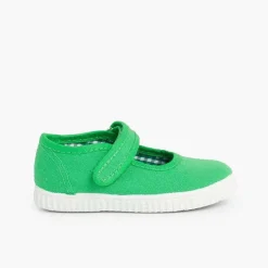 Zapatillas<Pisamonas Merceditas Niña Tira Adherente Suela Tipo Zapatillas