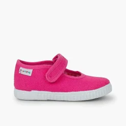 Zapatillas<Pisamonas Merceditas Niña Tira Adherente Suela Tipo Zapatillas