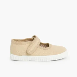 Zapatillas<Pisamonas Merceditas Niña Tira Adherente Suela Tipo Zapatillas