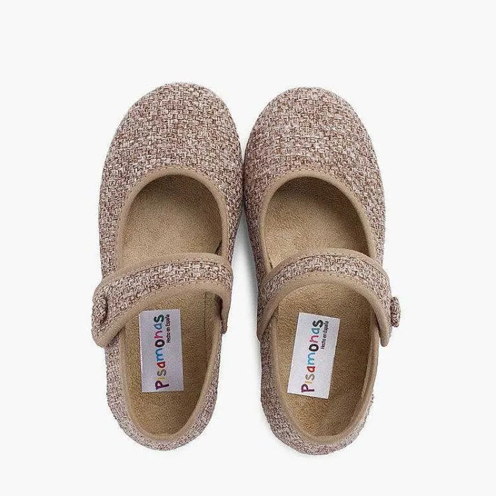 Merceditas Niña<Pisamonas Merceditas Niña Tweed Cierre Tira