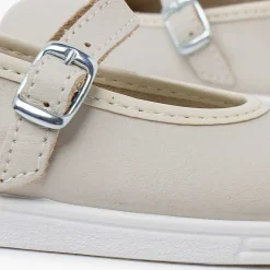 Zapatillas<Pisamonas Merceditas Piel Lavable Hebilla