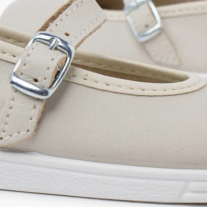 Zapatillas<Pisamonas Merceditas Piel Lavable Hebilla