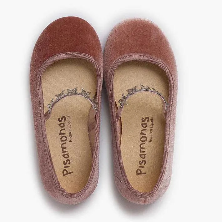 Merceditas Niña<Pisamonas Merceditas Terciopelo Elastico Estrellitas