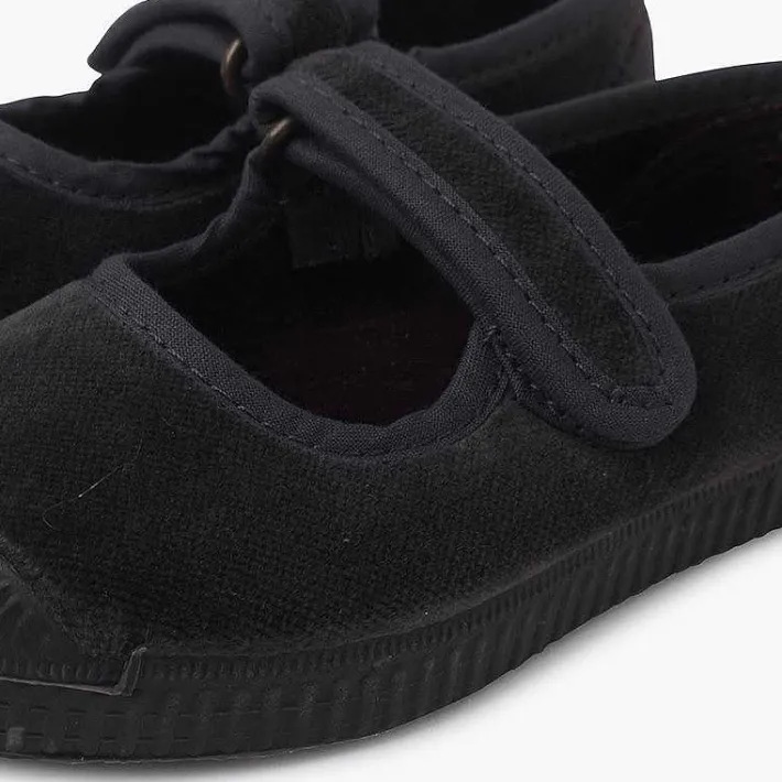 Zapatillas<Pisamonas Merceditas Terciopelo Puntera Goma