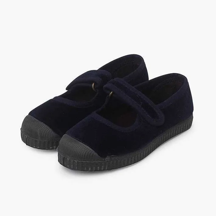 Zapatillas<Pisamonas Merceditas Terciopelo Puntera Goma