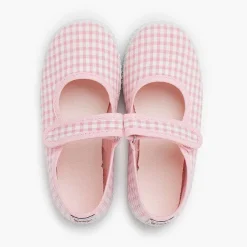 Zapatillas<Pisamonas Merceditas Zapatilla Vichy Tira Adherente Color Rosa