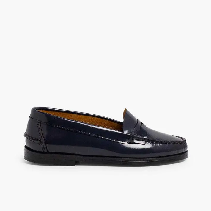Zapatos Colegiales<Pisamonas Mocasines Niña Colegio Castellanos Piel