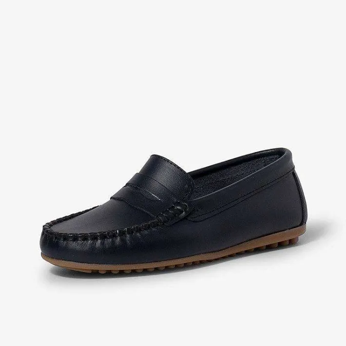 Zapatos Comunión<Pisamonas Mocasines Niño Cuero Antifaz