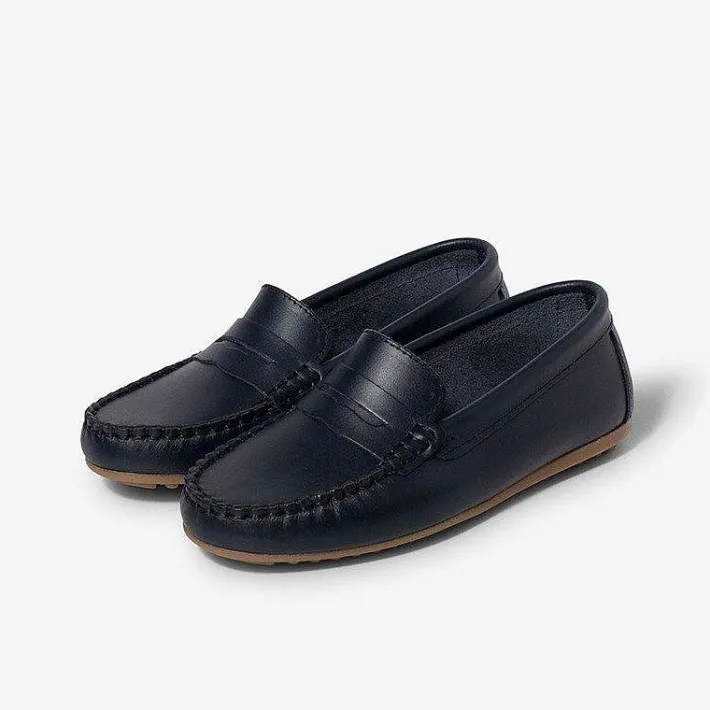 Zapatos Comunión<Pisamonas Mocasines Niño Cuero Antifaz